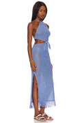 Blue Jean Crochet Fringe Maxi Dress | Dress In Beauty