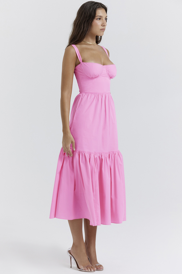 Elia French Pink Midi Sundress | Dress In Beauty