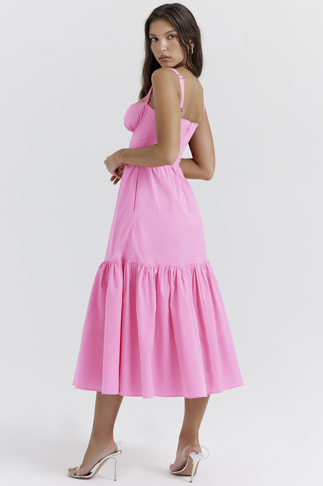 Elia French Pink Midi Sundress | Dress In Beauty