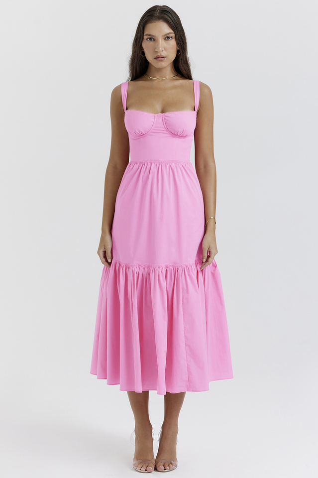 Elia French Pink Midi Sundress | Dress In Beauty
