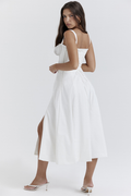 Carmen White Bustier Sundress | Dress In Beauty