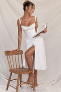 Carmen White Bustier Sundress | Dress In Beauty