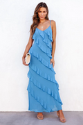 Ocean Waves Tiered Ruffle Maxi Dress | Dress In Beauty