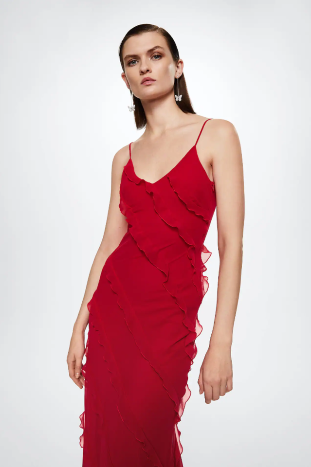 Ocean Waves Tiered Ruffle Maxi Dress | Dress In Beauty