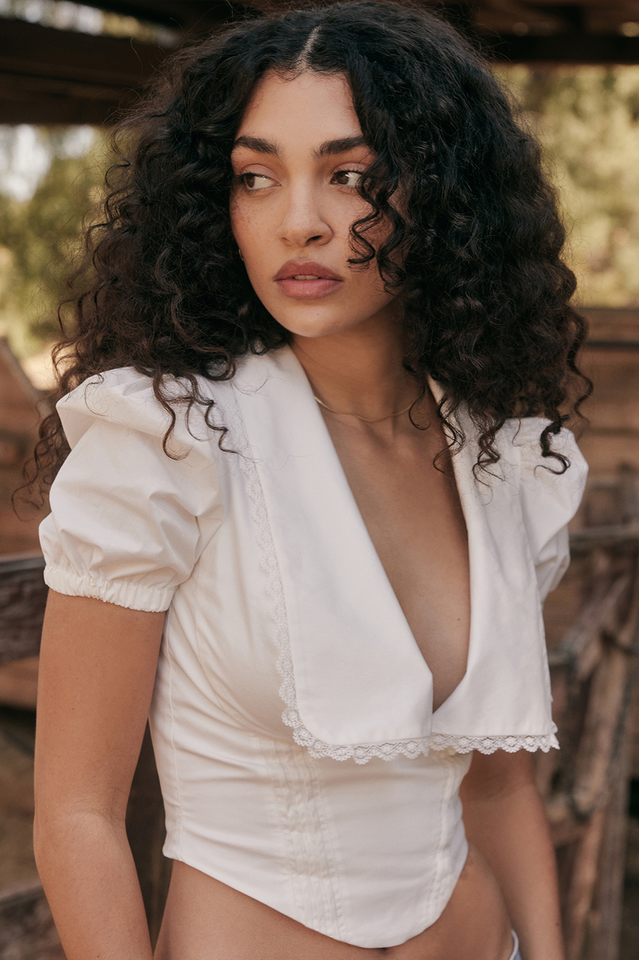 Augusta White Pin Tuck Top | Dress In Beauty