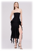 Irregular Tulle Bandeau Dress | Dress In Beauty