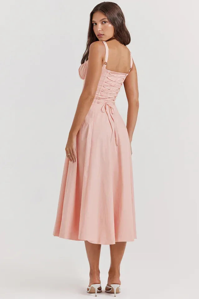 A-Line Midi Dress with Sweetheart Neckline Secondary image