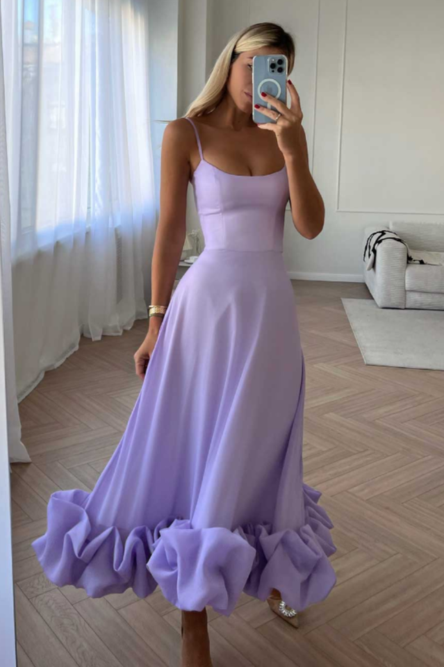 Flounce Bustier Midi Dress | Dress In Beauty