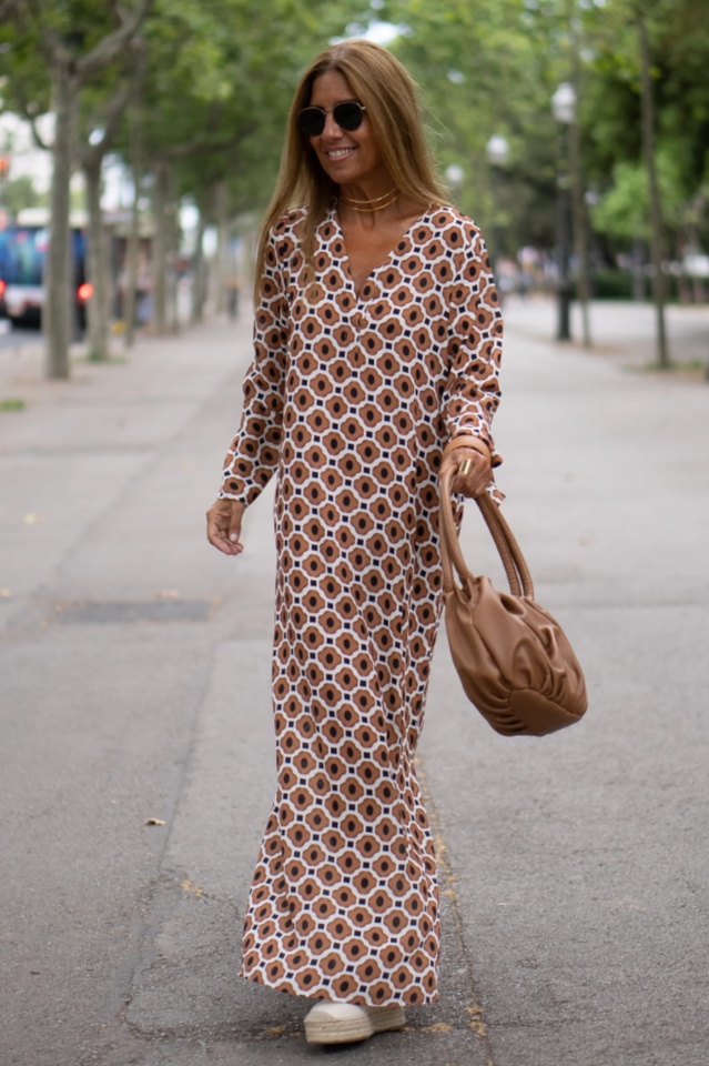 Geometric Maxi Dress | Dress In Beauty
