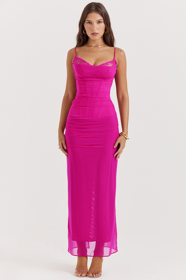 Nalini Fuchsia Maxi Dress | Dress In Beauty