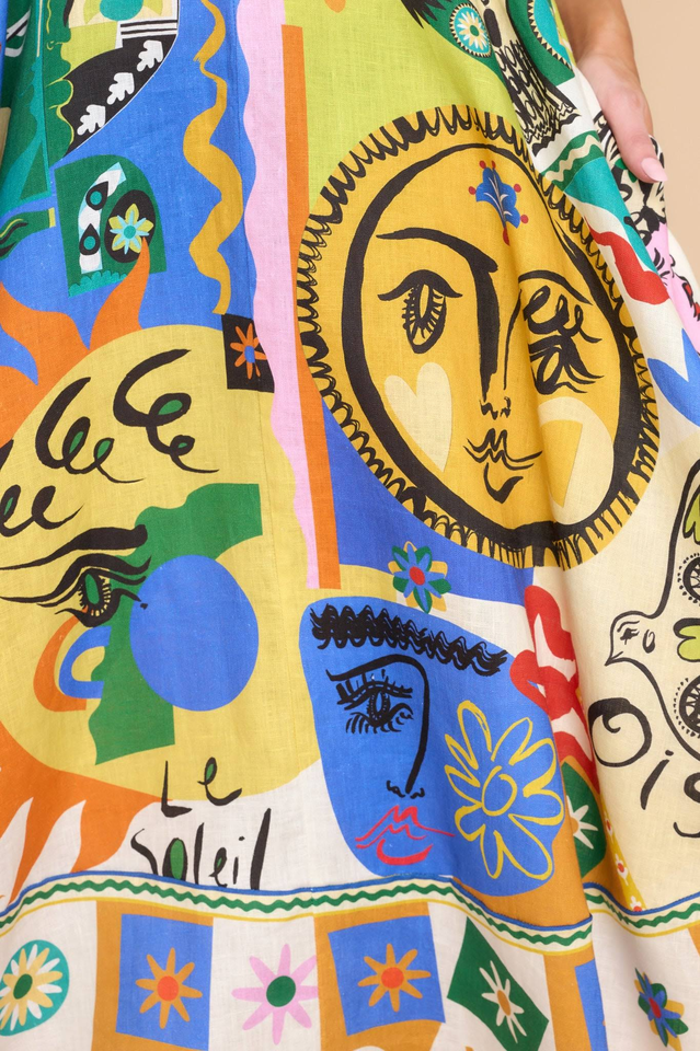 Soleil Square-Neck Midi Sundress | Dress In Beauty