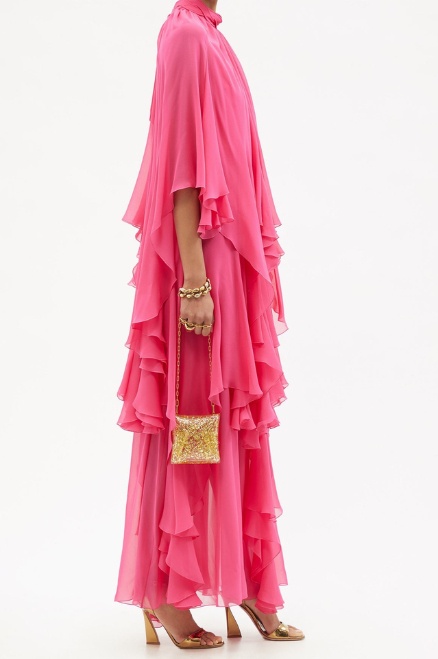 Layered Silk-Georgette Gown | Dress In Beauty