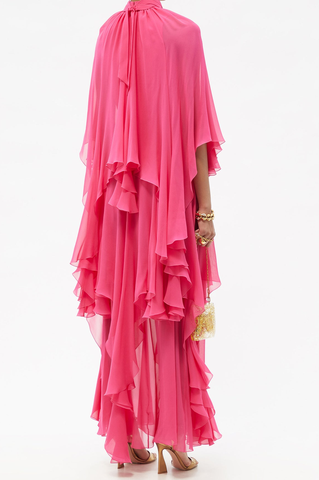 Layered Silk-Georgette Gown | Dress In Beauty