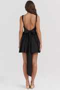 Florianne Black Bow Mini Dress | Dress In Beauty