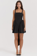 Florianne Black Bow Mini Dress | Dress In Beauty