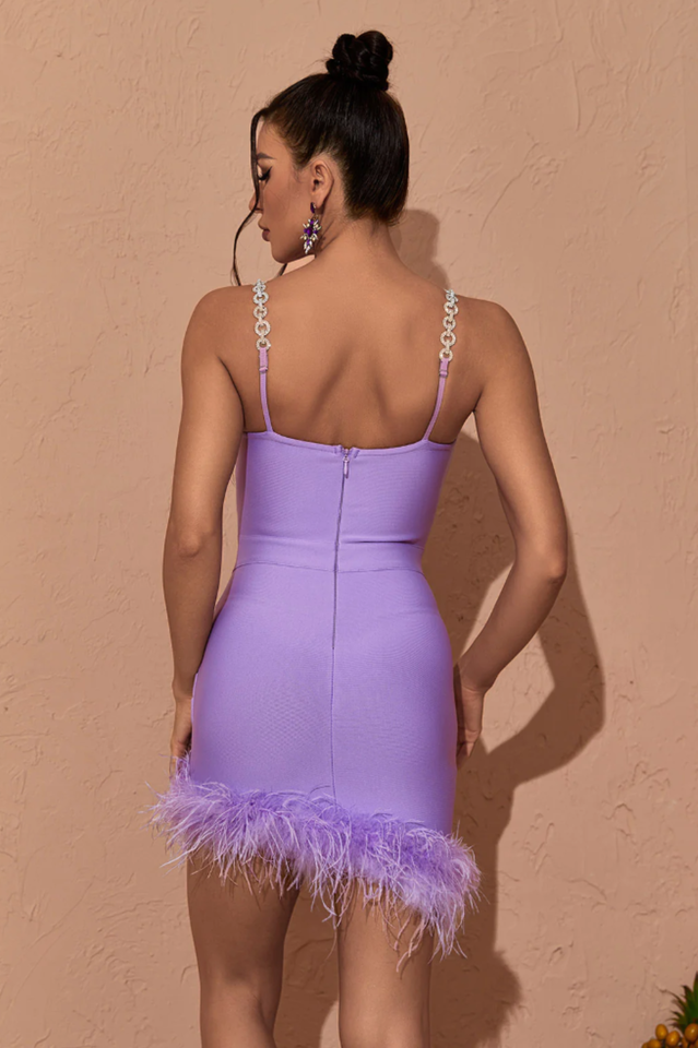 Kadence Crystal Chain Bandage Dress | Dress In Beauty