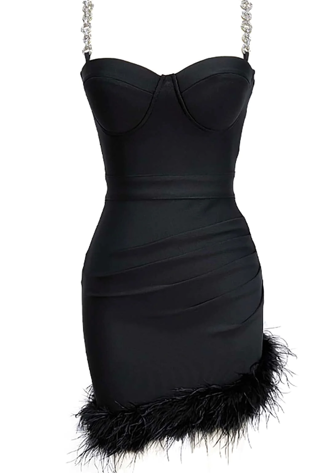 Kadence Crystal Chain Bandage Dress | Dress In Beauty