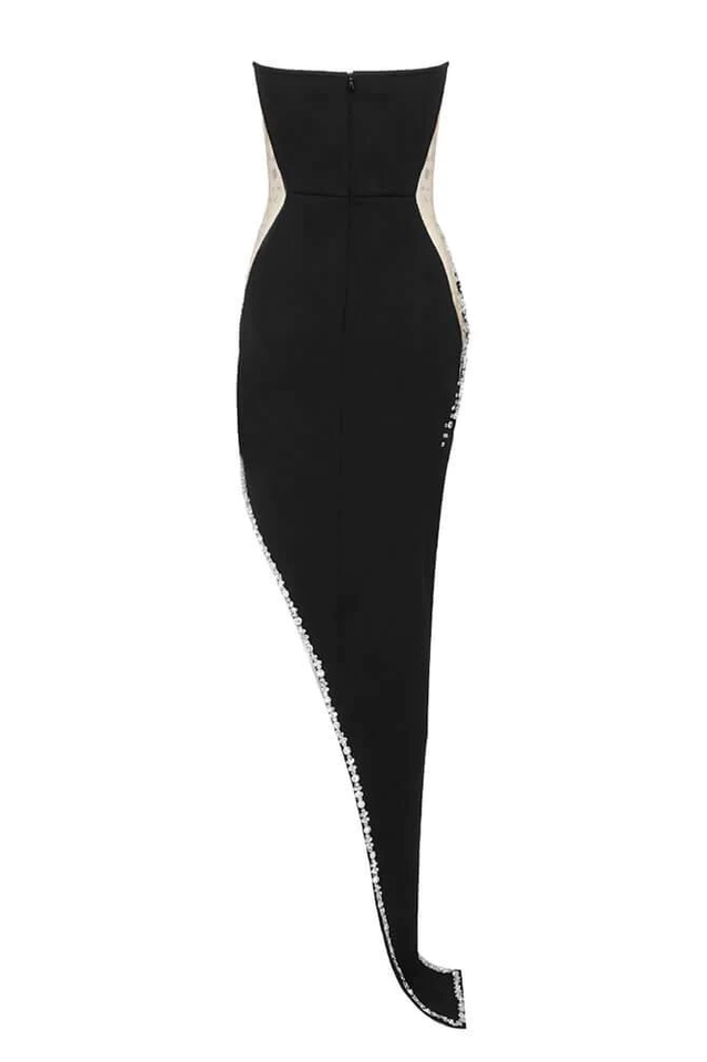 Porsha Diamonate Strapless Maxi Bandage Dress | Dress In Beauty