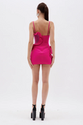Heart Ruffle Fuchsia Mini Dress | Dress In Beauty