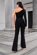 Janayia One Shoulder Diamond Jumpsuit | Dress In Beauty