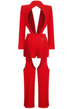 Shapa Blazer Jumpsuit with Cut-Outs - View 10 | WEUXS