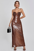 Lorelei Brown Sequin Dress | Dress In Beauty
