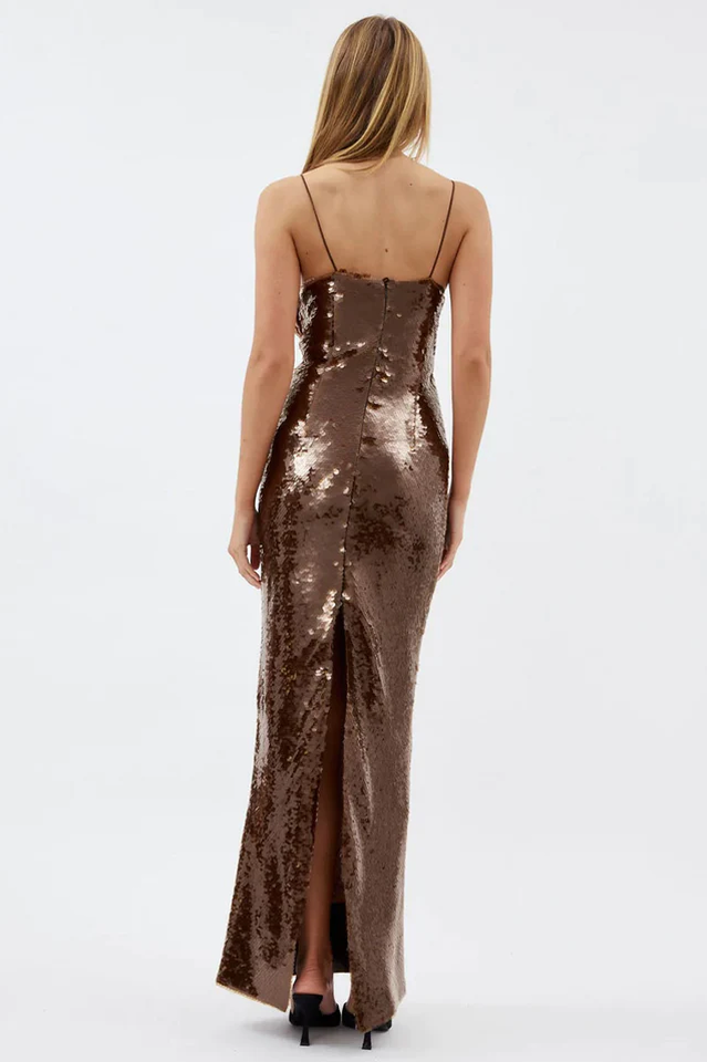 Lorelei Brown Sequin Dress | Dress In Beauty