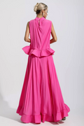 Elaine Pink Sleeveless Ruffle Mermaid Set | Dress In Beauty