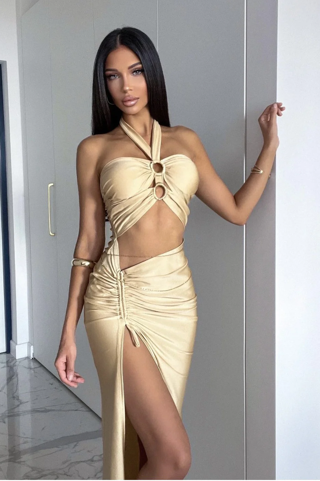 Exotic O-ring Cinched Cut Out Dress | Dress In Beauty