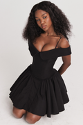 Elida Black Mini Dress | Dress In Beauty