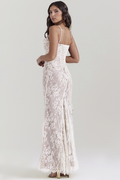 Vintage Cream White Lace Maxi Dress | Dress In Beauty