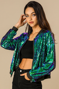 Mermaid Sequin Bomber Jacket | Dress In Beauty