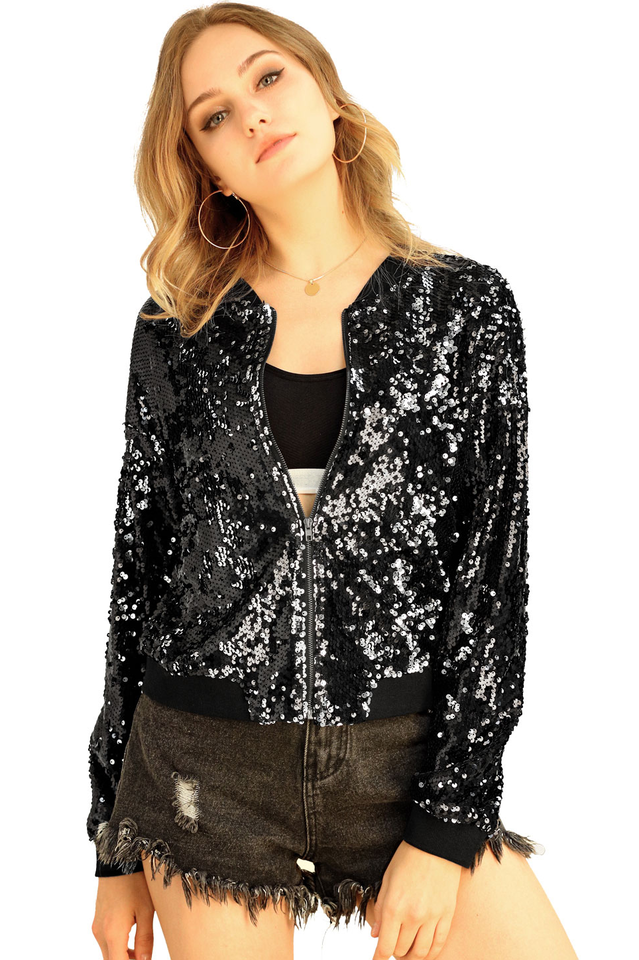 Mermaid Sequin Bomber Jacket | Dress In Beauty
