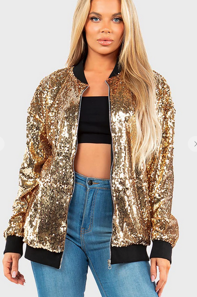 Mermaid Sequin Bomber Jacket | Dress In Beauty