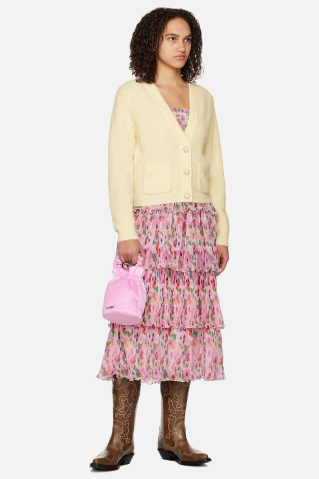 Floral Tiered Georgette Midi Dress | Dress In Beauty