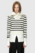 Low Classic Stripe Sailor Zip-up Knit | Dress In Beauty