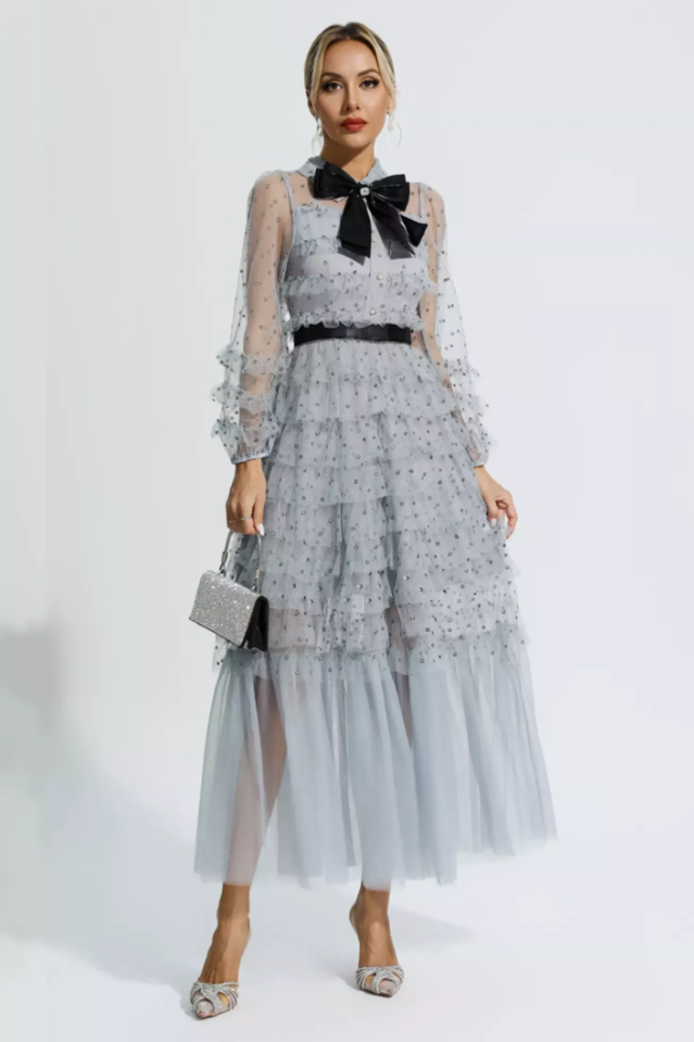 Maddison Polka Dot Maxi Dress | Dress In Beauty