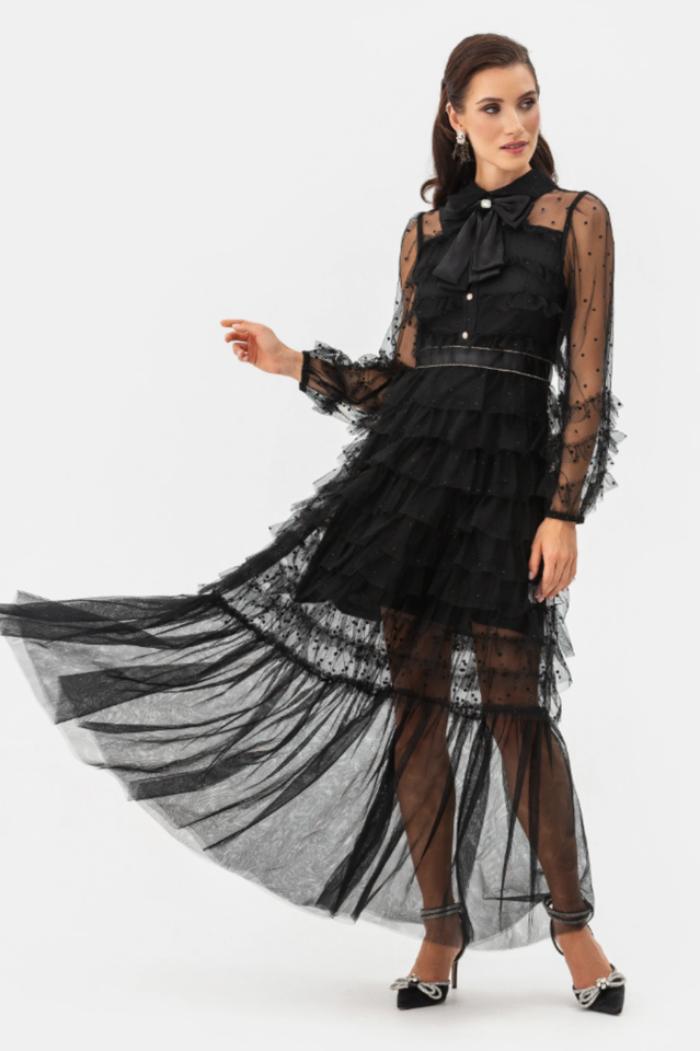 Maddison Polka Dot Maxi Dress | Dress In Beauty