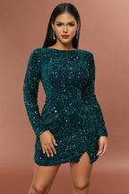 Sequin mini dress with tie back - View 19 | WEUXS