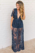 Boho Lace Maxi Dress | Dress In Beauty