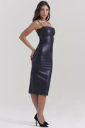 Jalena Black Leather Strappy Dress | Dress In Beauty