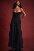 Serena Vintage Black Printed Maxi Dress | Dress In Beauty
