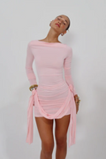 Amelia Blush Mini Dress | Dress In Beauty