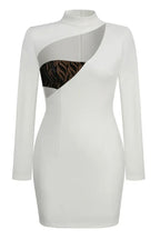 Cutout Mock Neck Mini Dress - View 8 | WEUXS