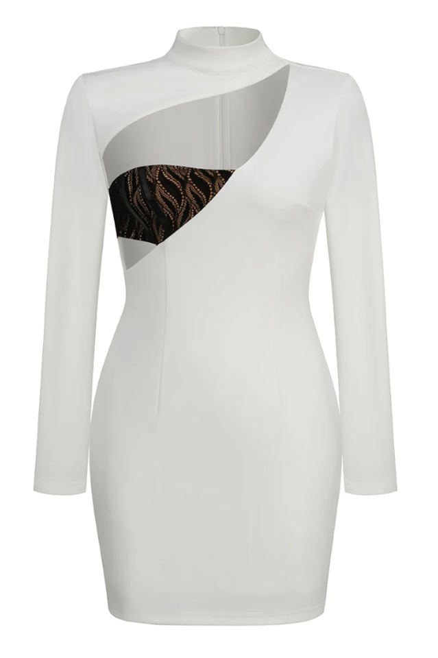 Rora Lace Cutout Mini Dress | Dress In Beauty