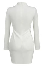 Cutout Mock Neck Mini Dress - View 9 | WEUXS