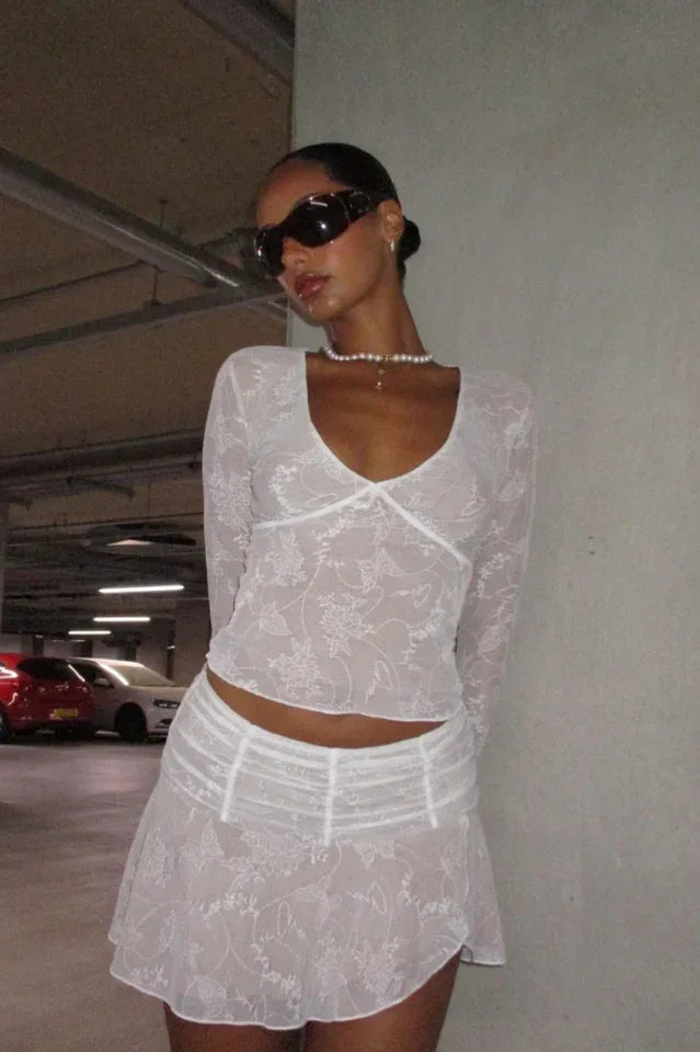 Yvette Top + Skirt Set - WEUXS