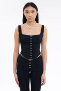 Black Lara Corset Top | Dress In Beauty