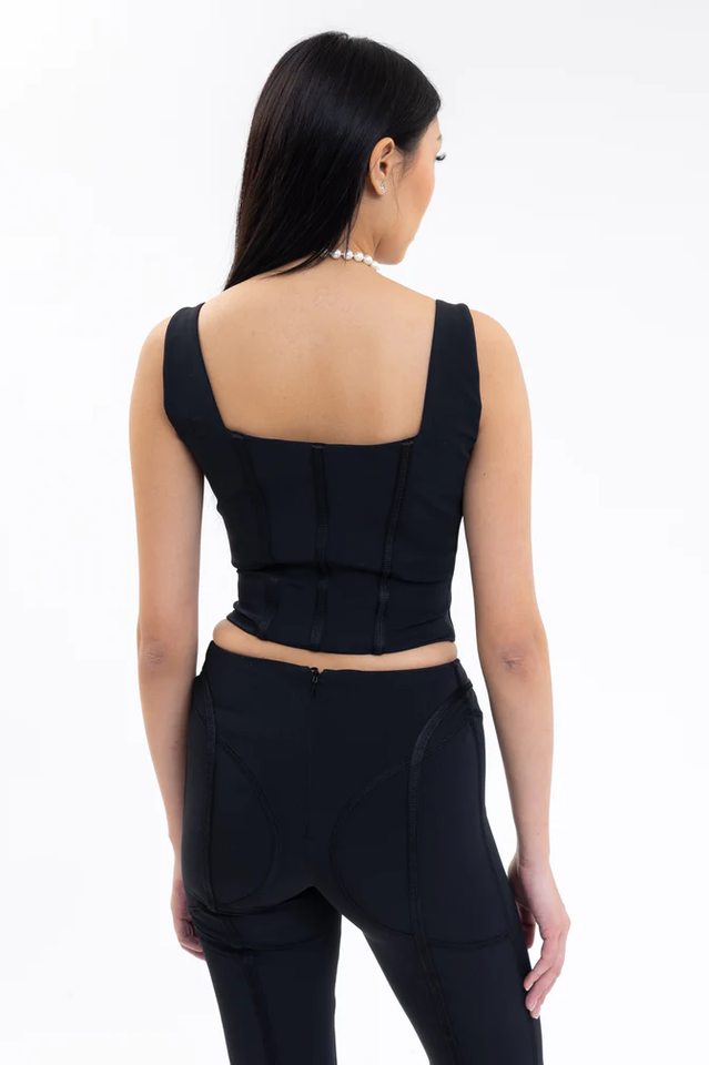 Black Lara Corset Top | Dress In Beauty