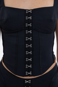 Black Lara Corset Top | Dress In Beauty
